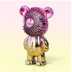 Cute Mini USB Cartoon Bear Handheld Portable Fan