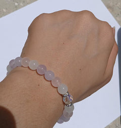 Purple/Pink Pastel Glass Beaded Bracelet