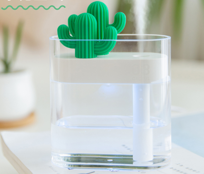 Transparent Cactus Acrylic Humidifier
