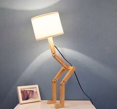 Wooden Adjustable Desk Lamp for Bedroom Decor