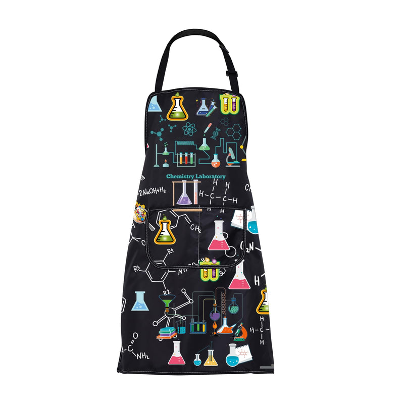 CMNIM Chemistry Laboratory Apron Chemistry Gifts for Teacher Students Chemistry Lab Apron with Pockets Chemistry Lover Gifts (chemistry lab)
