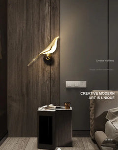 Modern Magpie LED Wall Lamp for Bedroom Decor