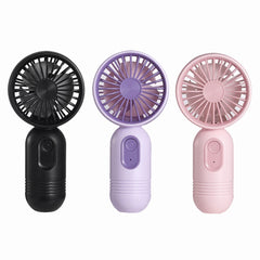 Mini Portable Fan 3 Pack Cute Handheld Fan Battery Operated Lightweight Small Personal Fan with 3 Speeds and USB Rechargeable Eyelash Fan for Stylish Girl Kids Women Men Office Outdoor Travel Camping