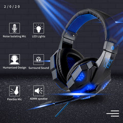 Wired  Gaming Headphones with Light Up Feature