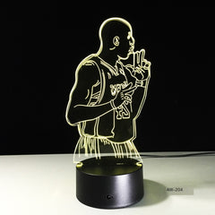 Colorful Touch Control LED Visual 3D Table Lamp
