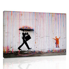 Yatsen Bridge Banksy Wall Art Paintings Inspirational Canvas Paintings Graffiti Pop Art Posters And Prints for Home Decor Ready to Hang - 36x24 inch