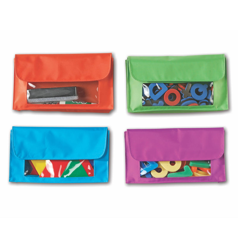 Learning Resources Magnetic Storage Pockets Set of 4 in 4 ColorsWhiteboard Accessory Case Classroom Organization Back to School SuppliesTeacher Supplies