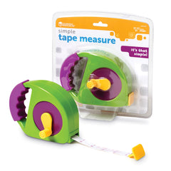 Learning Resources Simple Tape Measure Ages 3+ Retractable Toy Tape Measure Measures 4 Feet Construction Toy for KidsBack to School