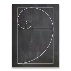 Fibonacci Spiral Wall Art