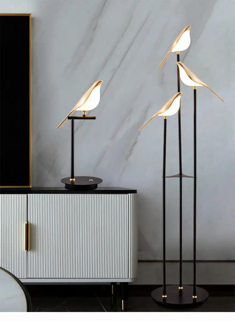 Modern Magpie LED Wall Lamp for Bedroom Decor