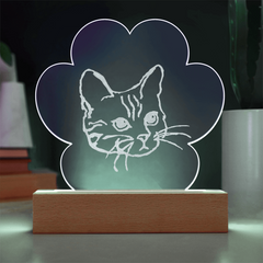 Cat Light-up Plaque