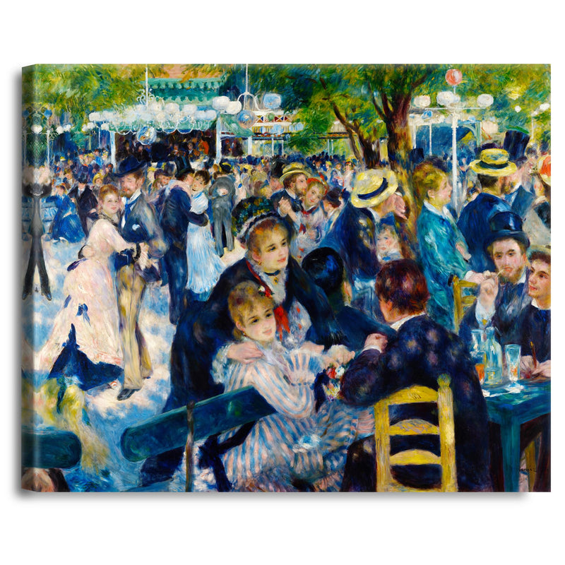 A&T ARTWORK Bal du Moulin de la Galette by Pierre-Auguste Renoir The World Classic Art Reproductions Giclee Canvas Prints Wall Art for Home Decor 45x36x1.5 inches