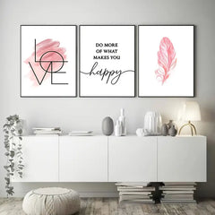 3pcs Frameless Nordic Minimalist Canvas Art Prints