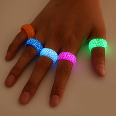 Glow-in-the-Dark Crackle Ring